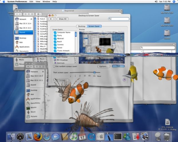 скачать 9 3D скринсейвера для Mac OS X на компьютер торрент